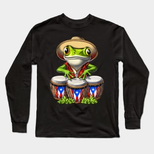 Coqui Puerto Rico Frog Long Sleeve T-Shirt